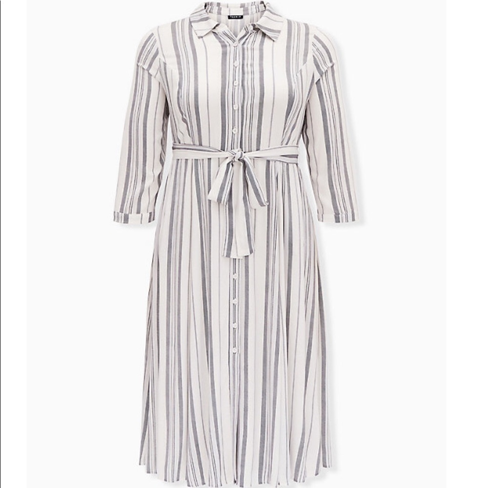 NWT Torrid Striped Shirt Dress